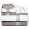 Hastings Home Hastings Home Rio 8 Piece 100 Percent Cotton Towel Set - White and Silver 315825MVZ - alternate 2